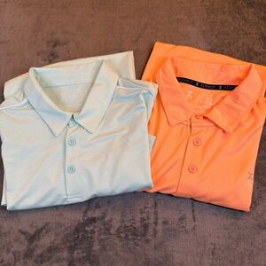 Xersion Quick Dry Recycled Polyester Polo Shirt Set of 2 Mens Large Tall LT NWT